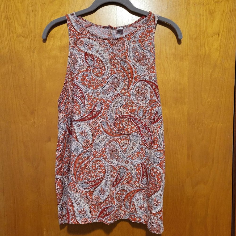 Old Navy, L,  red paisley